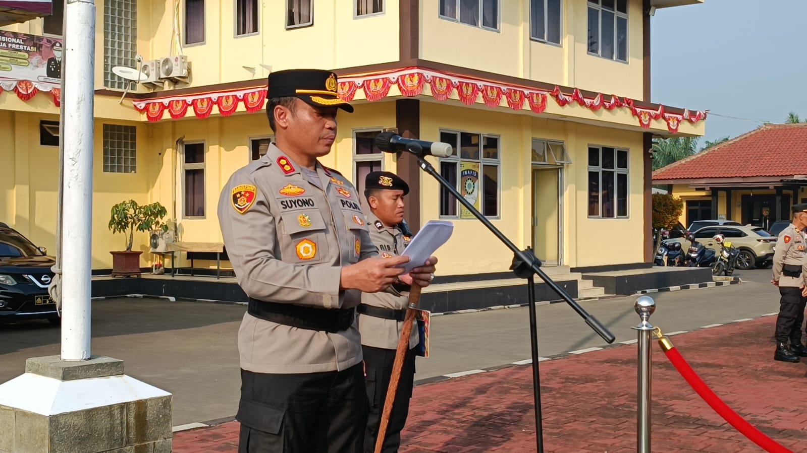 Kapolres Lebak Pimpin Upacara Sertijab Kasat Lantas, Kasat Tahti dan Tujuh Kapolsek Jajaran