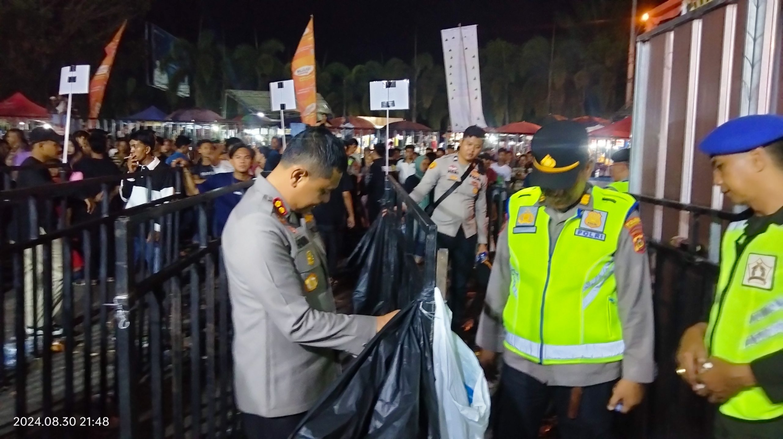Kapolres Oki Pimpin Langsung Pengamanan Kegiatan Tour Konser Pesta Musik Istimewa 2024