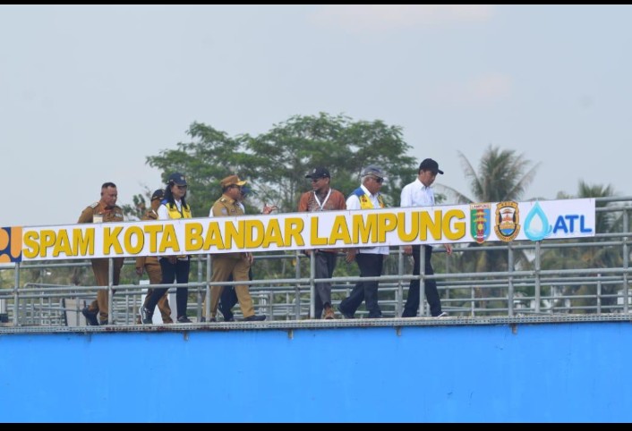 Presiden Jokowi Resmikan SPAM Kota Bandar Lampung