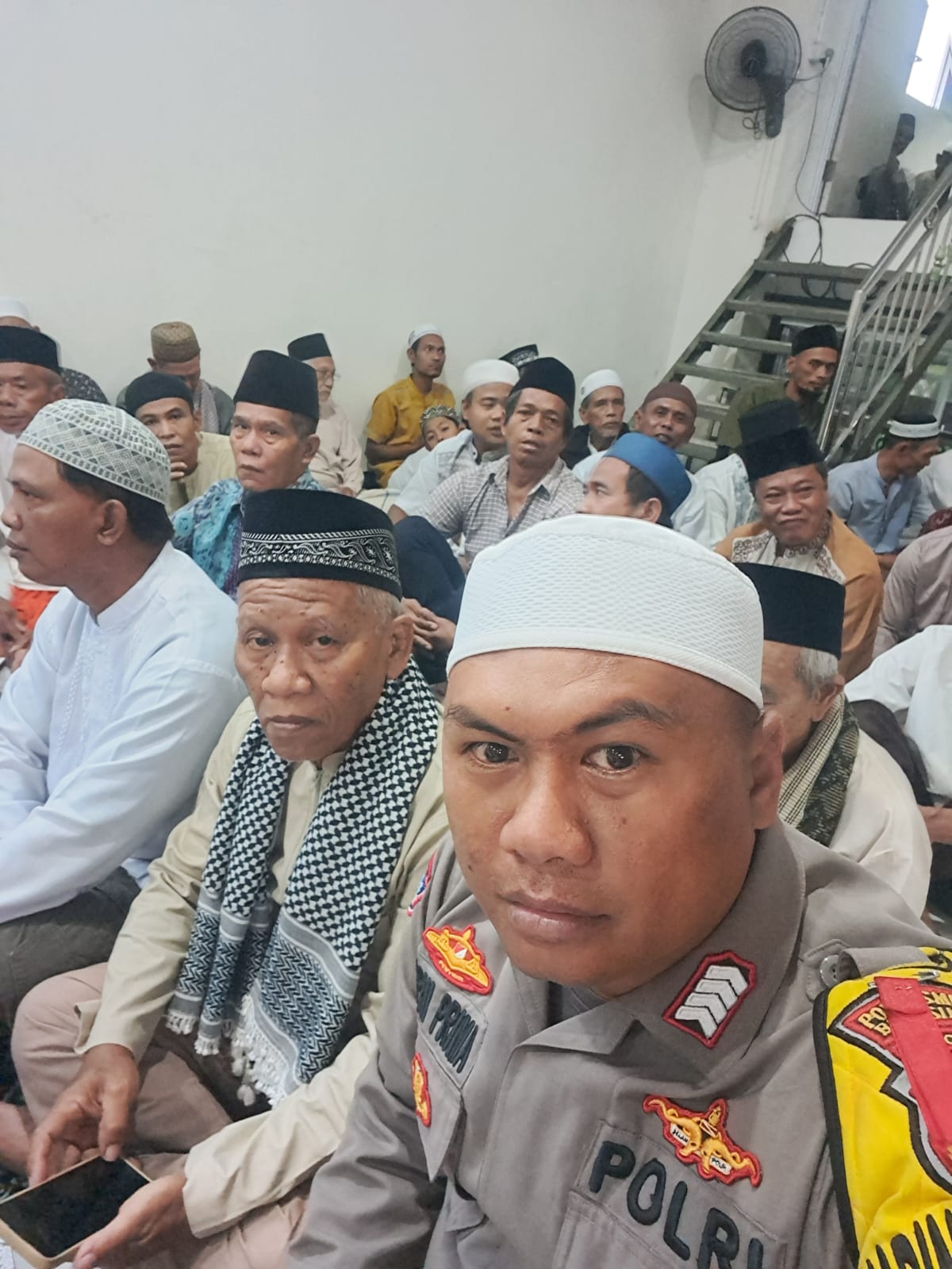 Bhabinkamtibmas Hadiri Maulid Nabi Muhammad SAW di Harapan Mulya