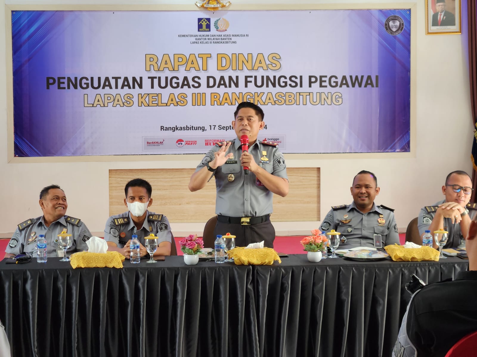 Pertajam Kinerja, Kalapas Rangkasbitung Pimpin Konsolidasi seluruh Petugas