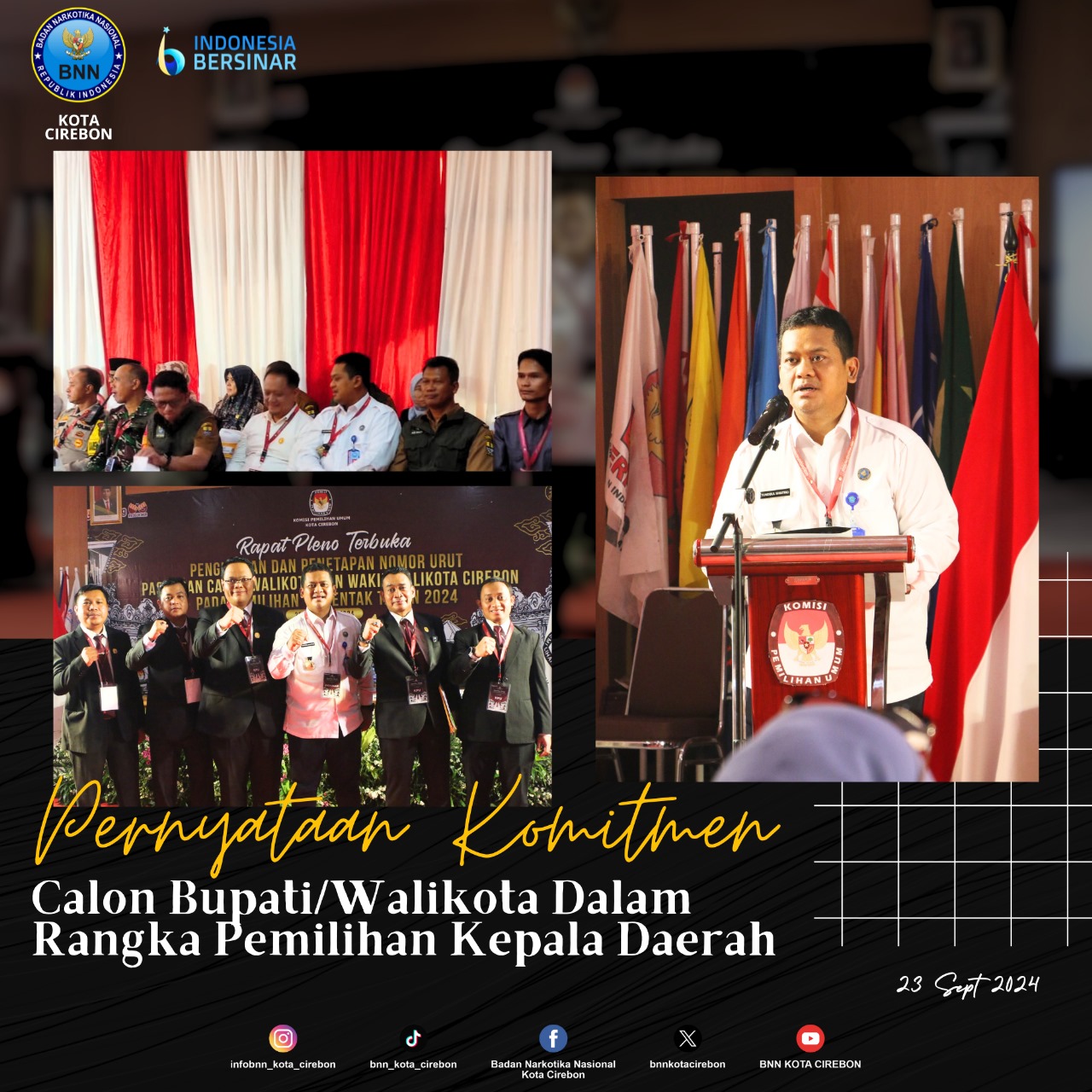 BNN Kota Cirebon Minta Paslon Walikota Komitmen Berantas Narkoba