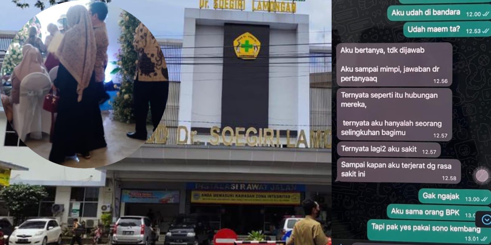 *Waduh !!! Kepala Rekam Medik RSUD Dr Soegiri Lamongan Diduga Jadi Pelakor*