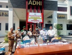 Kodim Boyolali Dukung Pemusnahan Barang Bukti Tindak Kejahatan