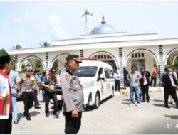 Satlantas Polres Aceh Timur Kawal Jenazah Pelatih Sepak Takraw Gorontalo Menuju Bandara Kualanamu