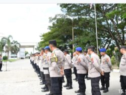 128 Personel Polres Aceh Timur Amankan Pengundian Nomor Urut