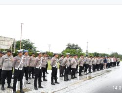 Sebanyak 129 Personel Polres Aceh Timur Amankan Dzikir Akbar Dalam Rangka Deklarasi Pilkada Damai Tahun 2024