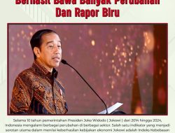 Pemerintah Presiden Jokowi Berhasil Bawa Banyak Perubahan dan Rapor Biru