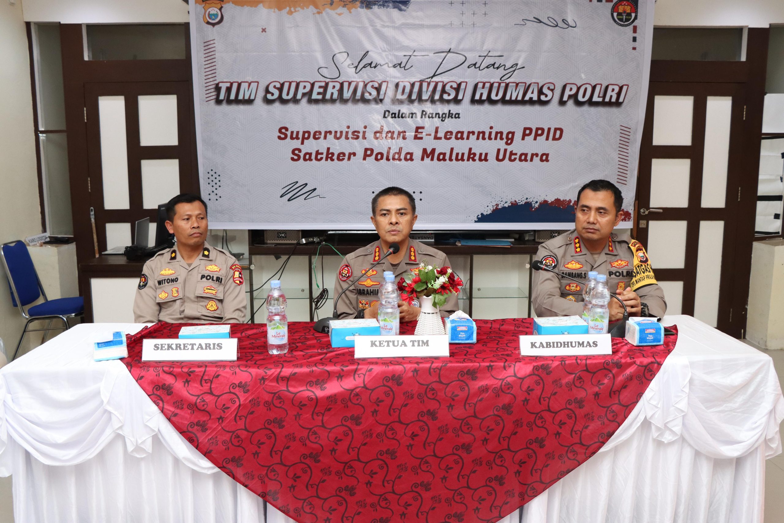 Divisi Humas Polri Gelar Supervisi Dan E-learning Di Polda Malut
