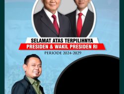 Arwan S.pd. M.si.M.ip Presidium Forwatu Banten: Mengucapkan Selamat Atas Dilantiknya Presiden dan Wakil Presiden RI Periode 2024-2029