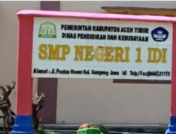Hendak Silaturahmi Diduga Kepala Sekolah SMP Negeri 1 Idi Marah Ketika Di Mintai Konfirmasi