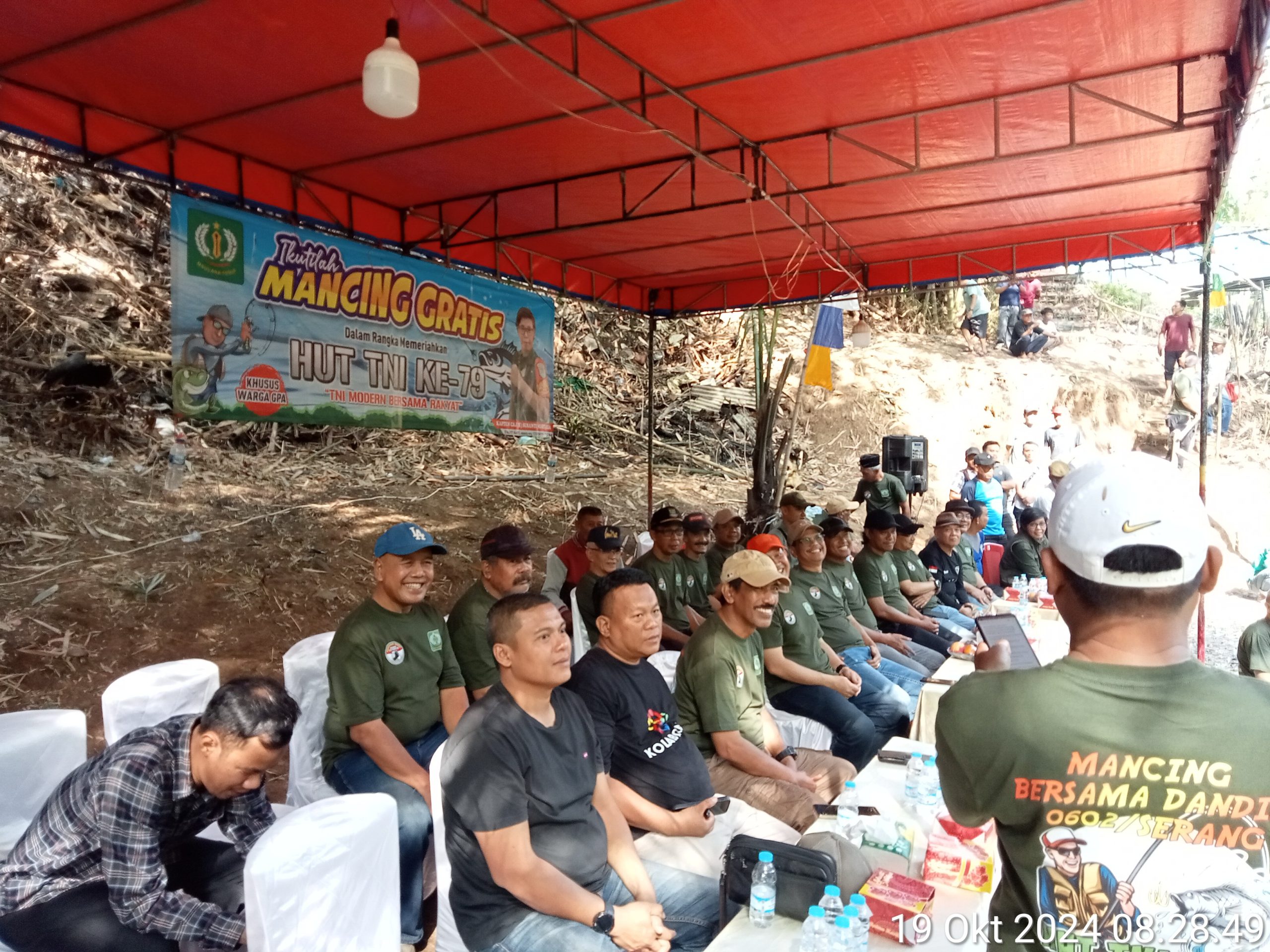 Kodim 0602 Serang Gelar Lomba Mancing Bersama Warga GPA Dan Wartawan Dalam Rangka HUT TNI Ke-79 – 2024