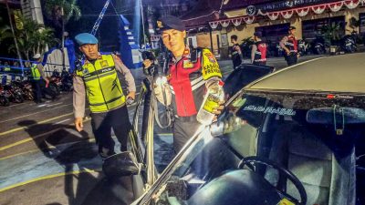 Polres Kediri Kota Kembali Gelar Razia Cipkon dan KRYD : Polisi Masih Temukan Pengemudi Mobil Bawa Miras