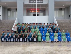 Danlanal Dumai Sambut Kunjungan Danrem 031/WB Beserta Rombongan di Mako Lanal Dumai