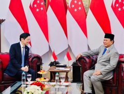 Presiden Republik Indonesia Prabowo Subianto Menerima Kunjungan Resmi Perdana Menteri (PM) Republik Singapura