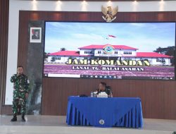 Danlanal TBA Sampaikan Arahan Strategis Melalui Jam Komandan