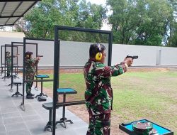 Pertajam dan Asah Kemampuan Prajurit, Satlinlamil 3 Laksanakan Latihan Menembak