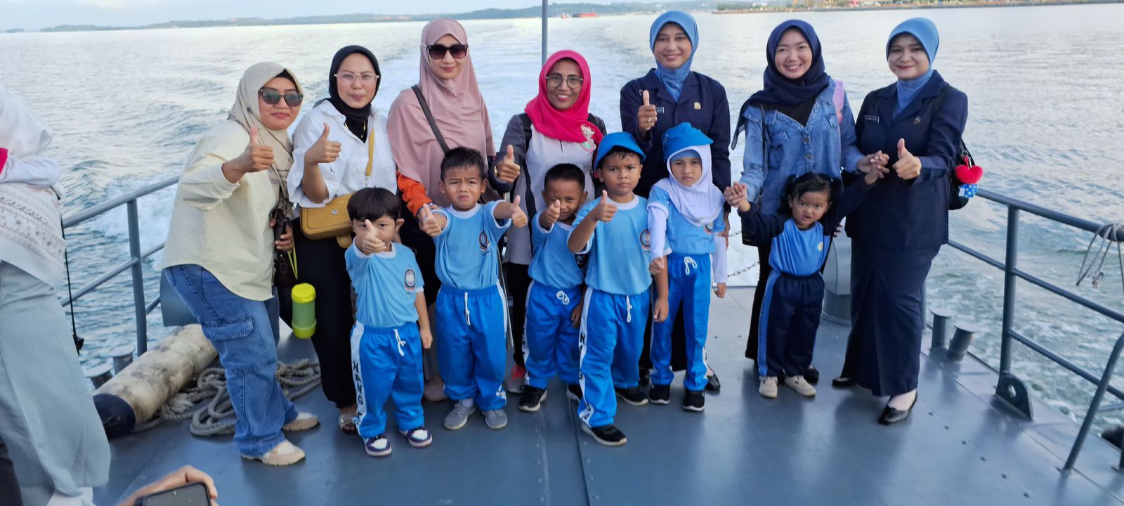 Edukasi Wisata, Joy Sailing TK Hang Tuah 2 Tanjung Pinang di Perairan Pulau Penyengat