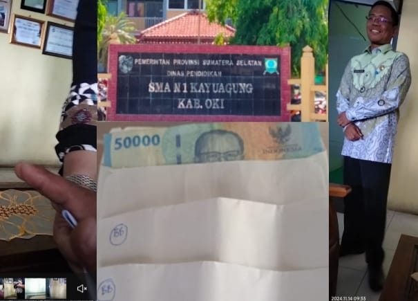 Dana BOS dipertanyakan, Kepsek SMAN 1 Kayuagung Menutup Akses Informasi ke Awak Media, Oknum Insan Pers Ingin di Suap