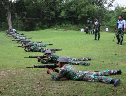 Bentuk Prajurit Yang Terlatih, Lanal Dumai Gelar Latihan Menembak