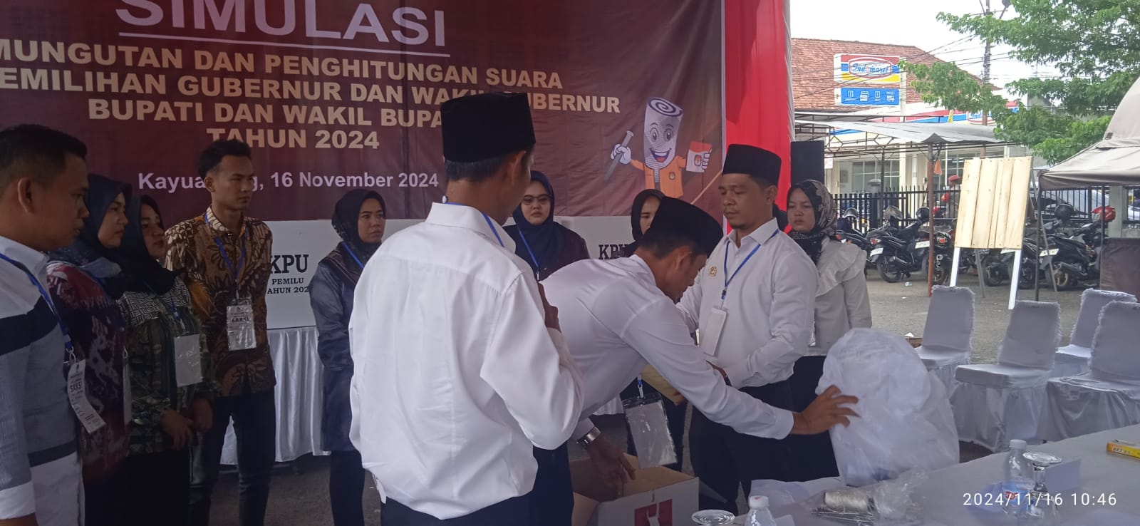 KPU OKI Gelar Simulasi Pemungutan dan Perhitungan Surat Suara Pilkada 2024, Diikuti PPK dan PPS