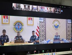 Danlantamal I Ikuti Rapat Staf Dengan Pangkoarmada I Secara Vicon
