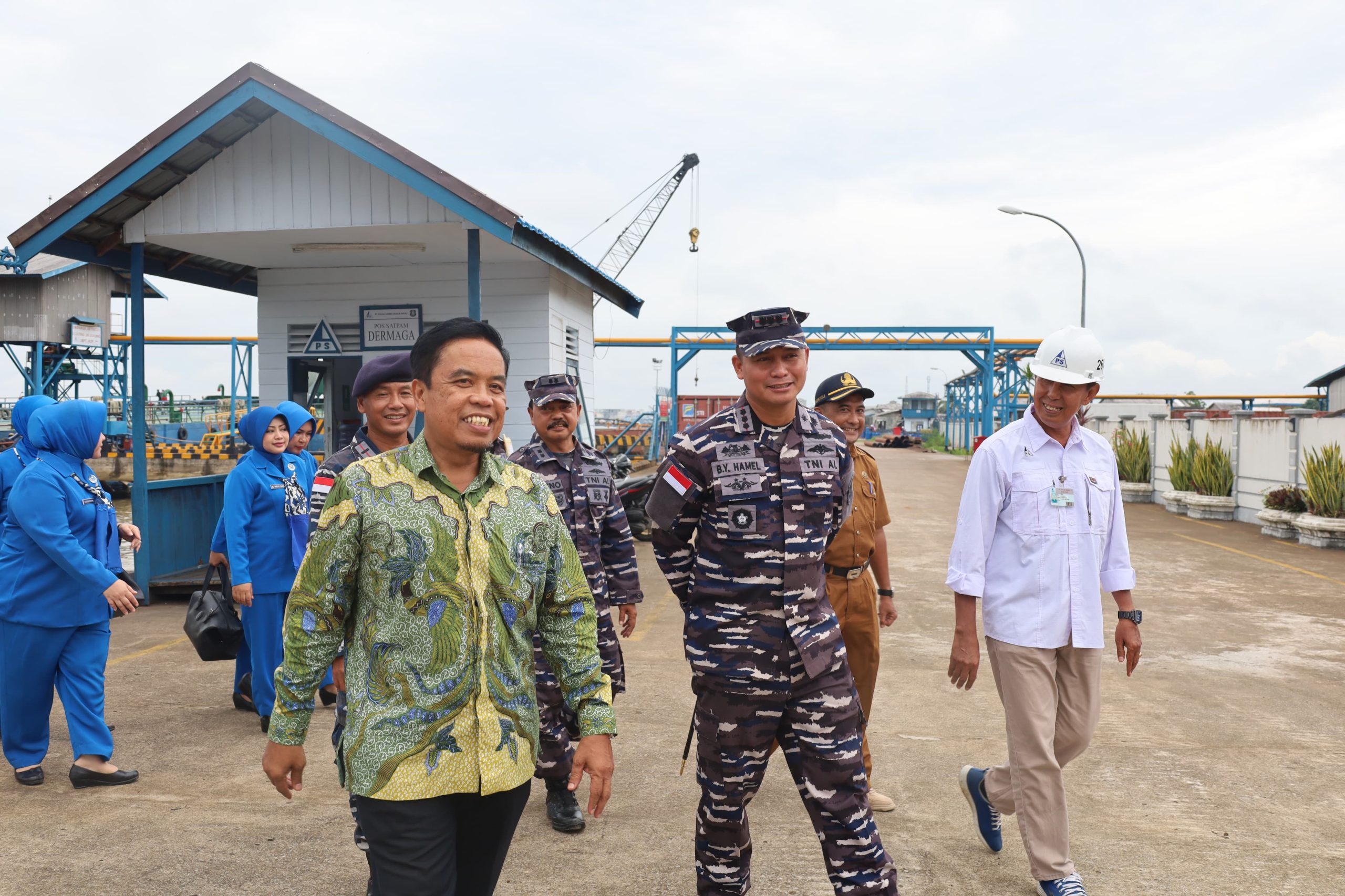 Tinjau Kesiapan Operasional Satuan Jajaran, Danlanal Dumai Laksanakan Kunker Ke Pos TNI AL Kuala Enok