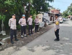 Polsek Ligung Kawal Kampanye Aman Cawabup Nomor Urut 1 di Kecamatan Ligung