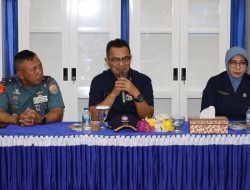 Danlantamal I Terima Courtesy Call Ketua Umum Yayasan Hang Tuah