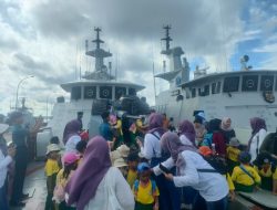 TK YKPP Tanjung Uban Berkunjung Ke Kapal Perang TNI AL di Dermaga Lanal Bintan
