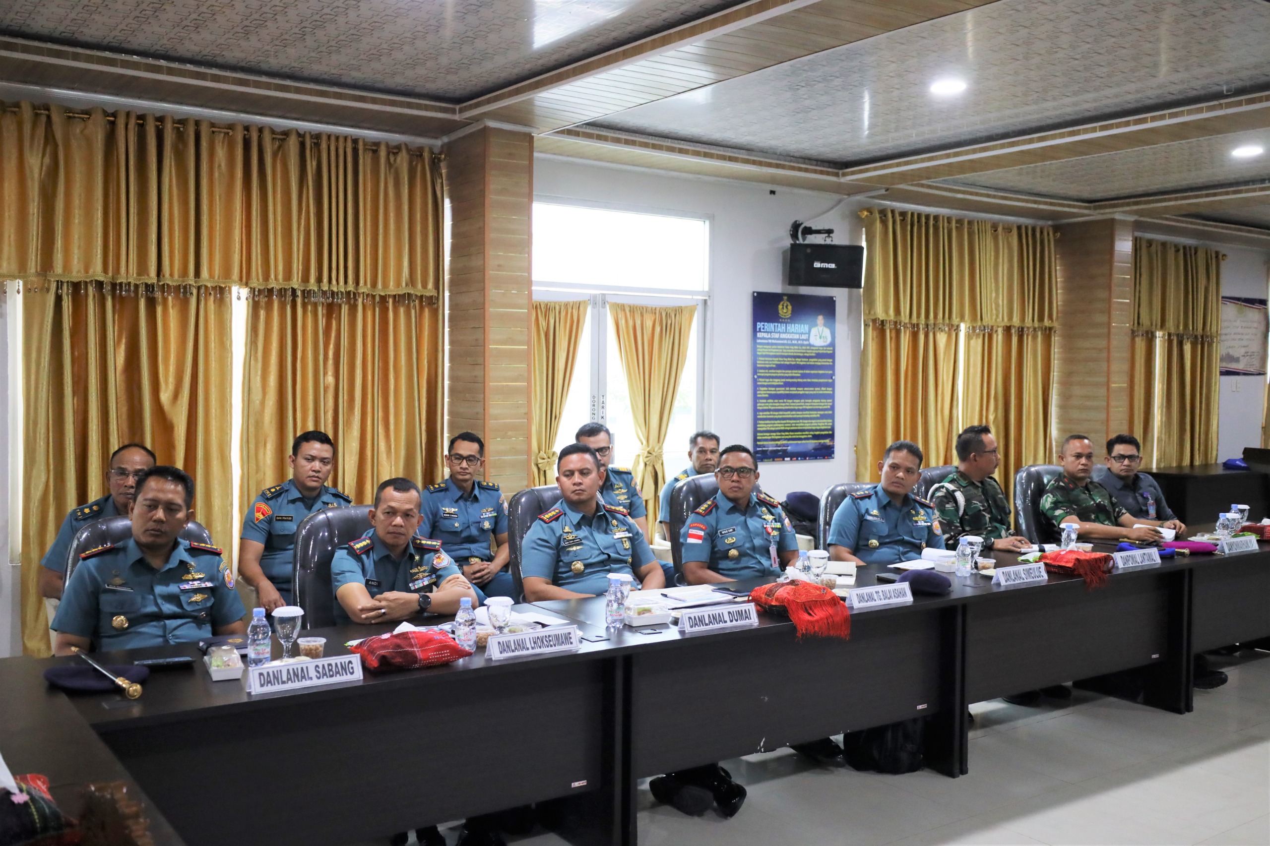 Danlanal Dumai Hadiri Rapat Staf dan Komando Jajaran Lantamal I