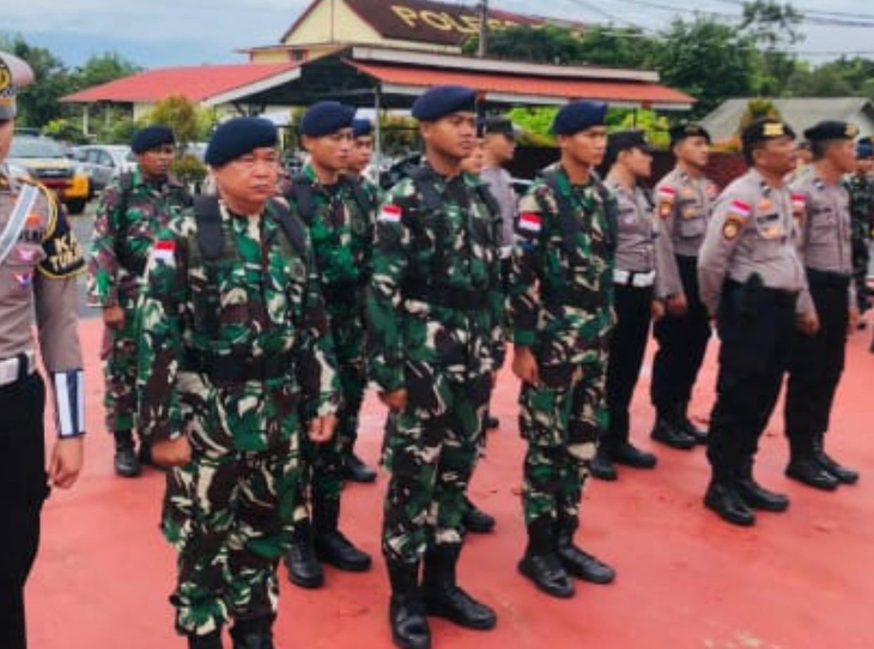 Personel Lanal Bintan Turut Serta Sukseskan Jalannya Proses Pemilukada