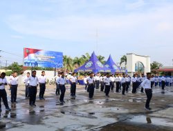 Semarakkan HUT Armada RI, Lanal Dumai Laksanakan Olahraga Bersama