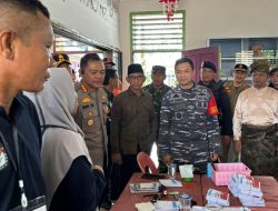 Danlanal Tarempa Bersama Forkopimda Tinjau TPS Pilkada 2024 di Kepulauan Anambas