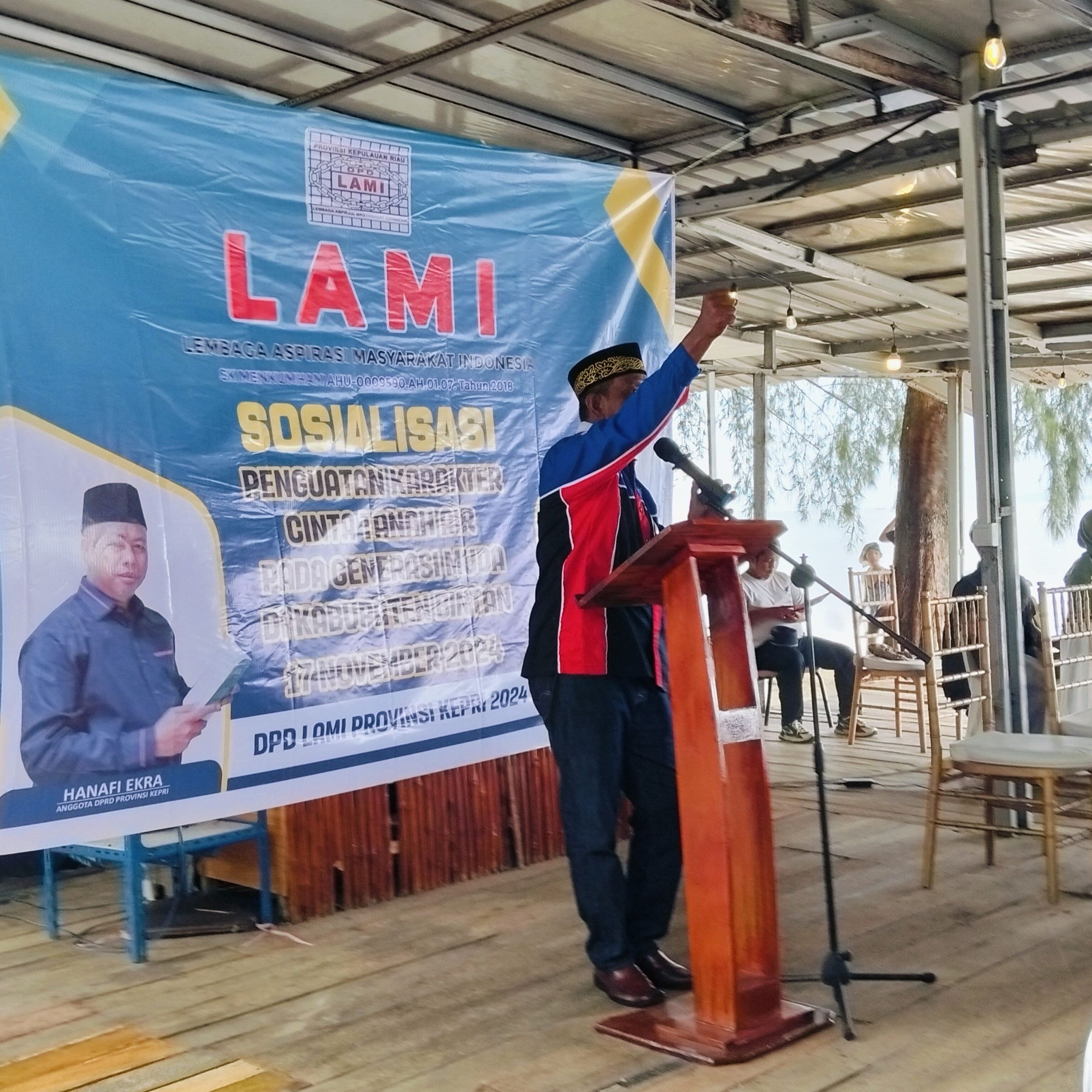 Dpd Lami Kepri Laksanakan Sosialisasi Tentang Cinta Tanah Air Kepada Masyarakat Bintan.