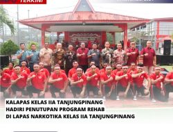 KALAPAS KELAS IIA TANJUNGPINANG HADIRI PENUTUPAN PROGRAM REHAB DI LAPAS NARKOTIKA KELAS IIA TANJUNGPINANG