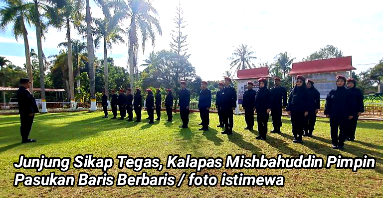 Kalapas Umum Kelas IIA Tanjungpinang, Mishbahuddin pimpin Baris Berbaris Junjung Sikap Tegas