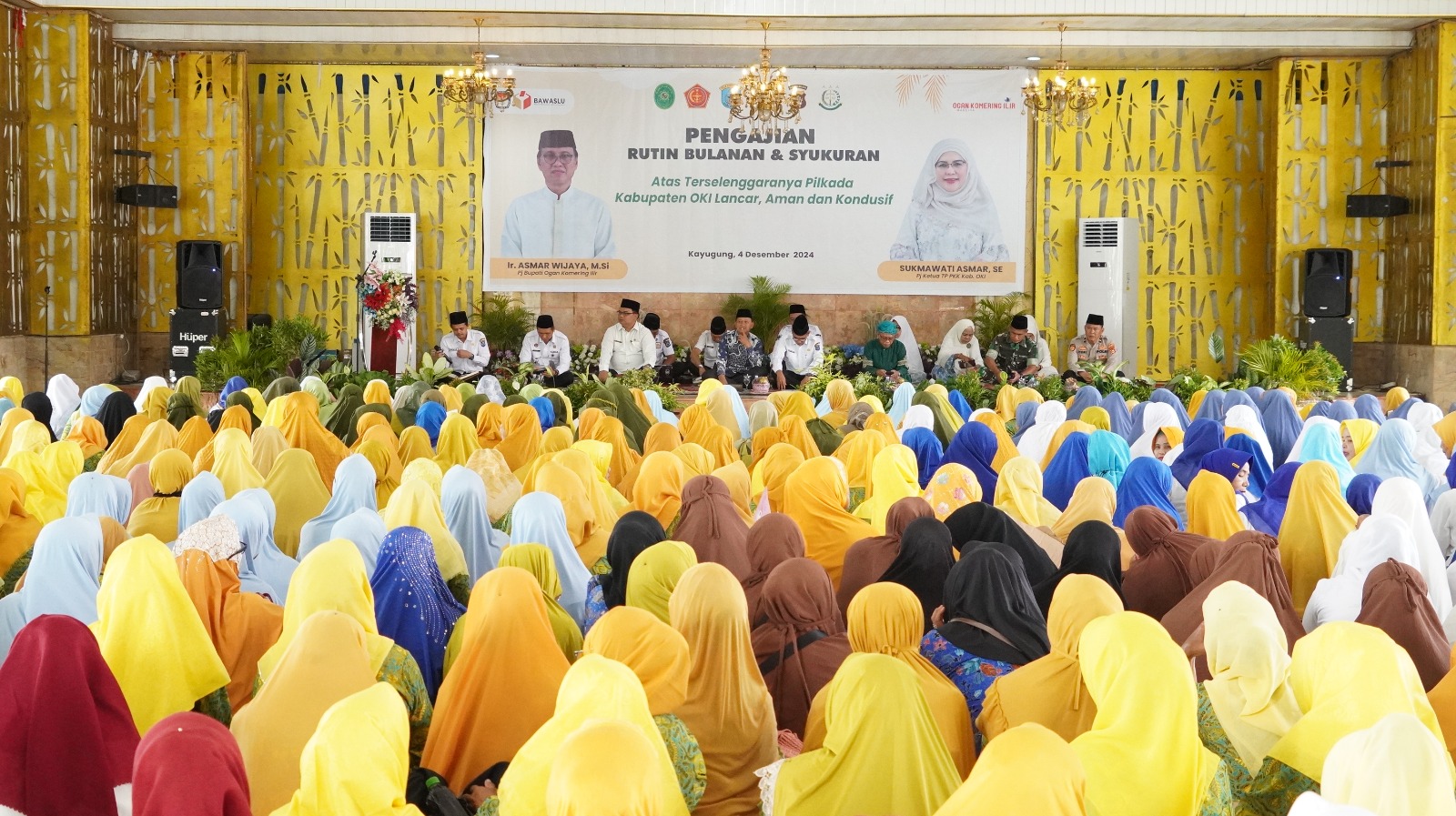 Emak-Emak di OKI Gelar Pengajian, Syukuri Pilkada Aman dan Damai