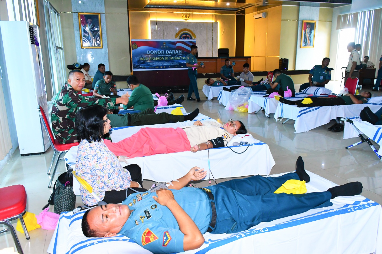 Sambut Hari Armada RI Tahun 2024, Lantamal l Gelar Donor Darah