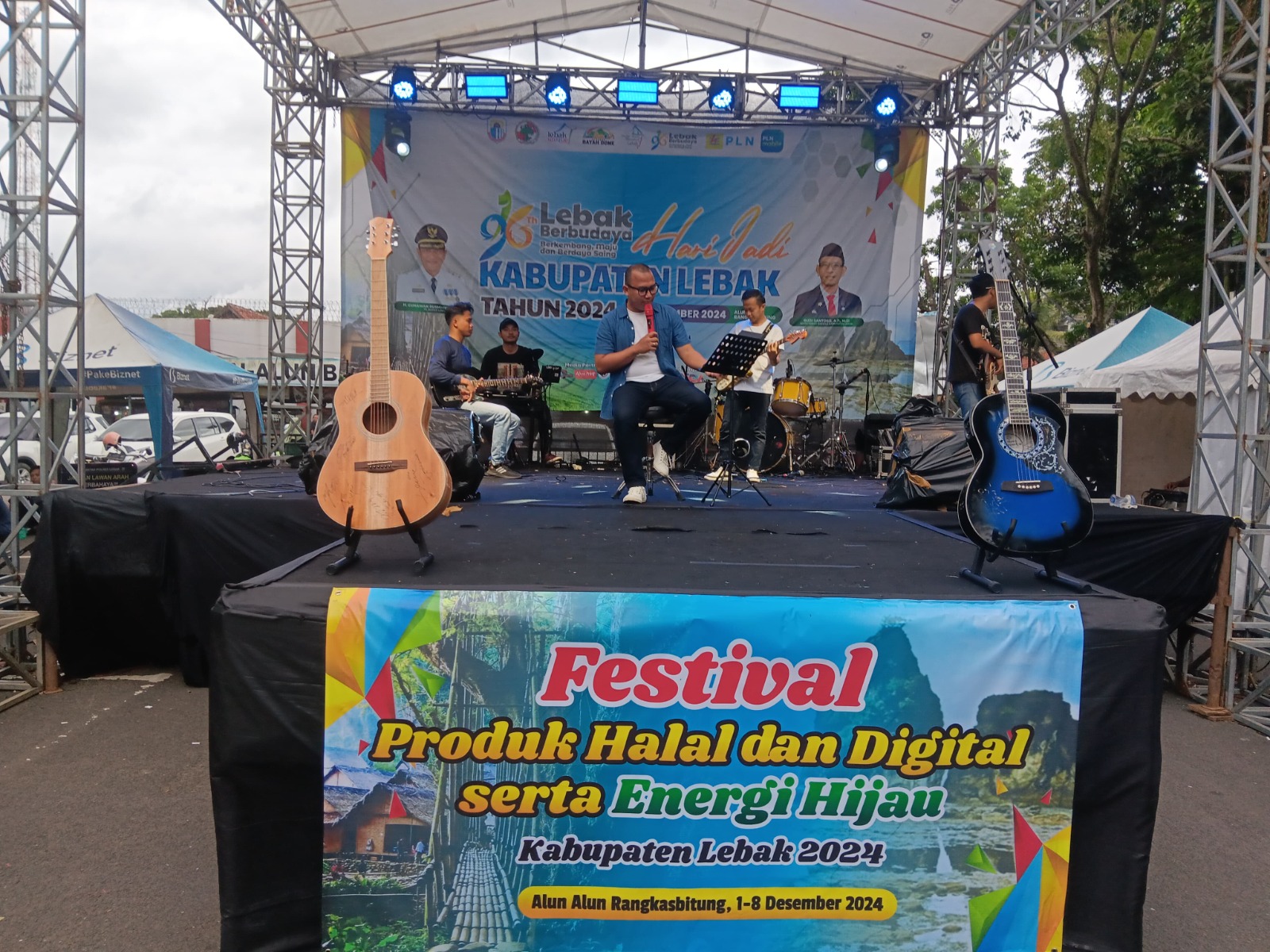 Pasthika Band dan Hadroh Lapas Rangkasbitung Pukau Pengunjung Pameran HUT Lebak 196