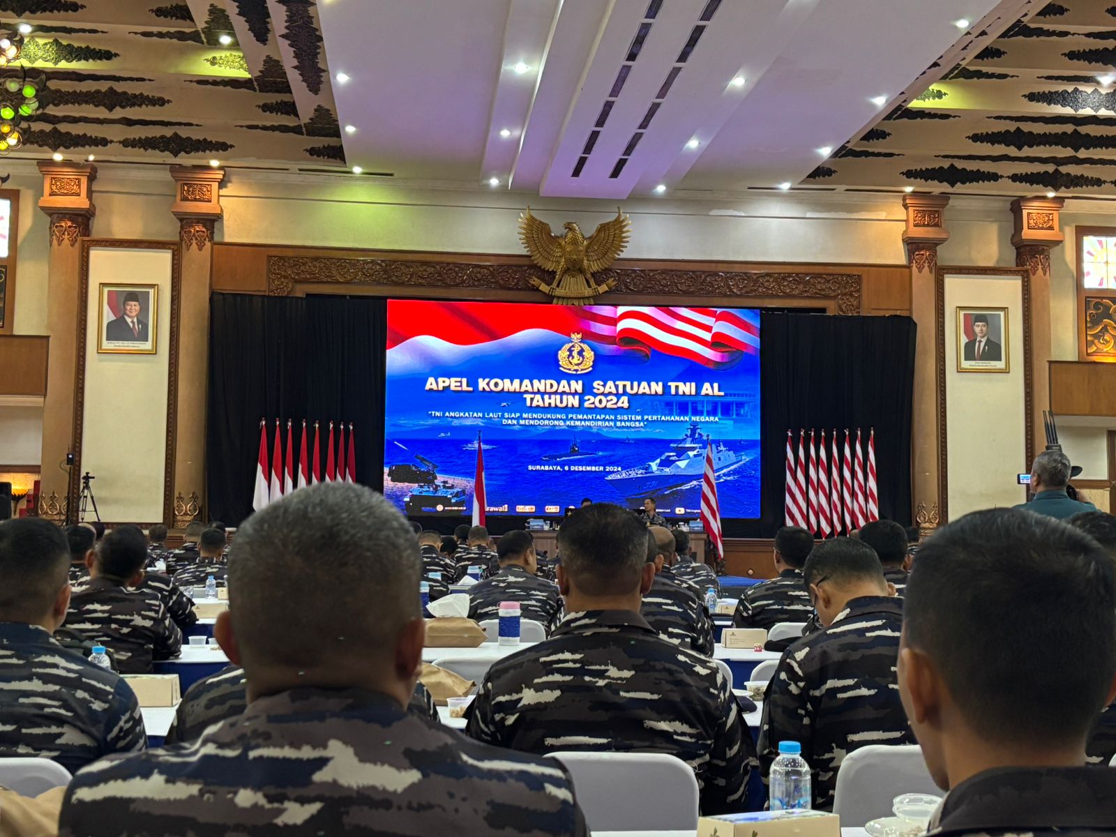 Komandan Lanal Bengkulu Hadiri Apel Komandan Satuan TNI AL 2024