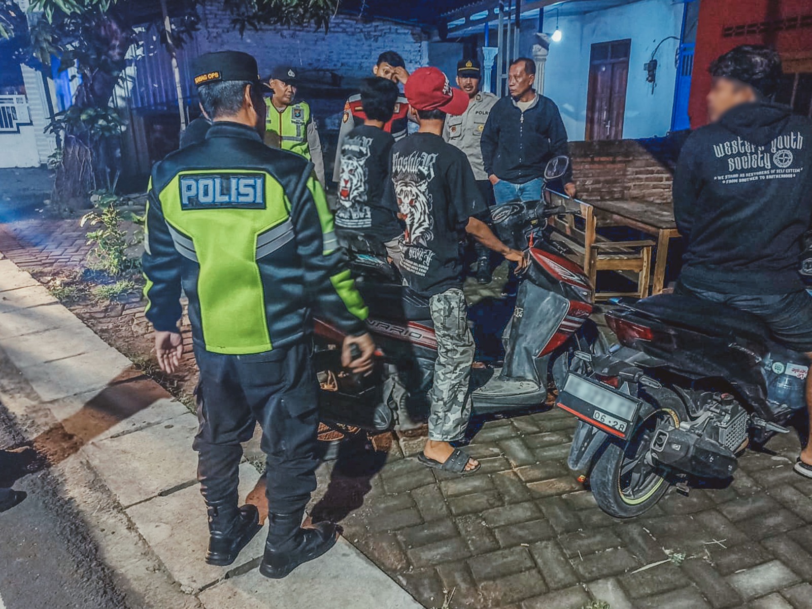 Minggu Dini Hari, Polres Kediri Kota Gelar Patroli Cipta Kondisi Skala Besar