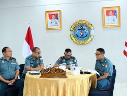 Danlantamal I Ikuti Rapat Review Penanganan Masuknya Pengungsi Rohingya Secara Vicon