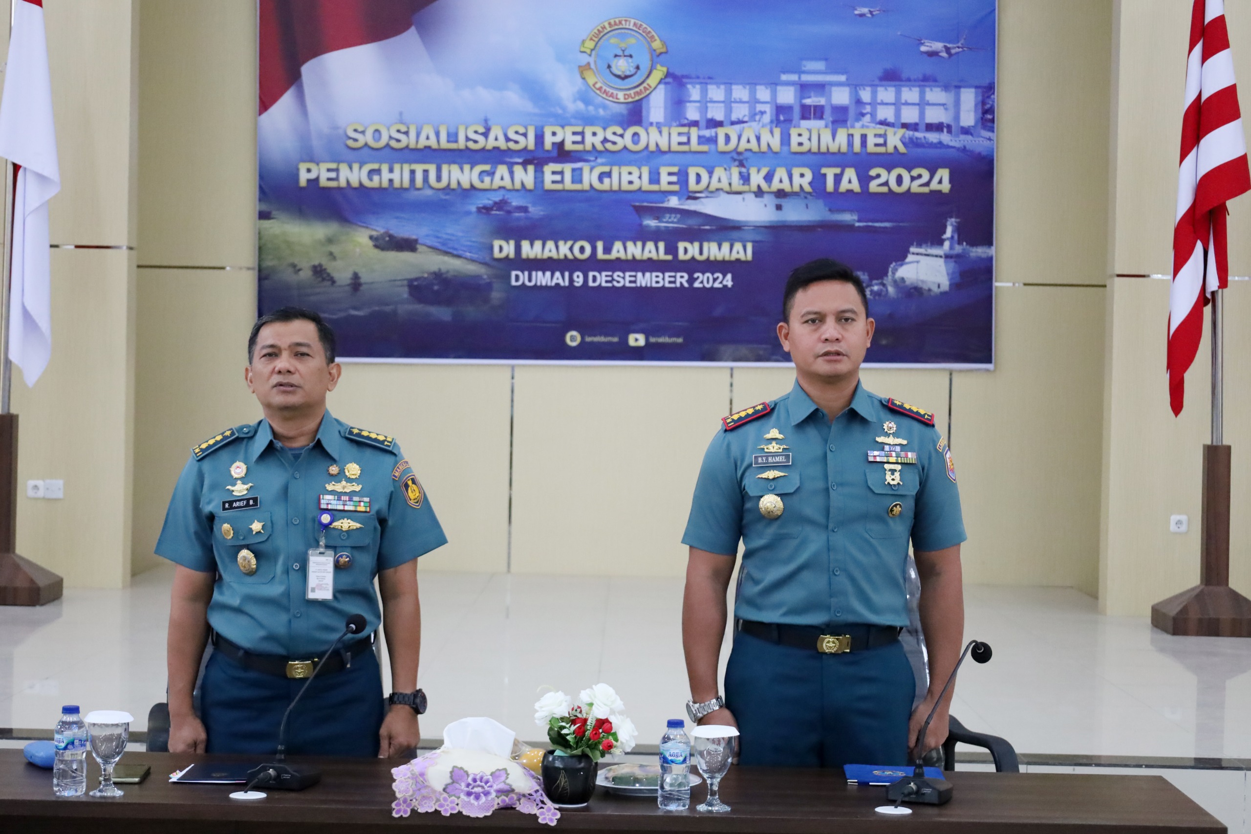 Bina Personel, Pangkalan TNI AL Dumai Ikuti Sosialisasi dan Bimtek dari Tim Staf Personel Mabesal