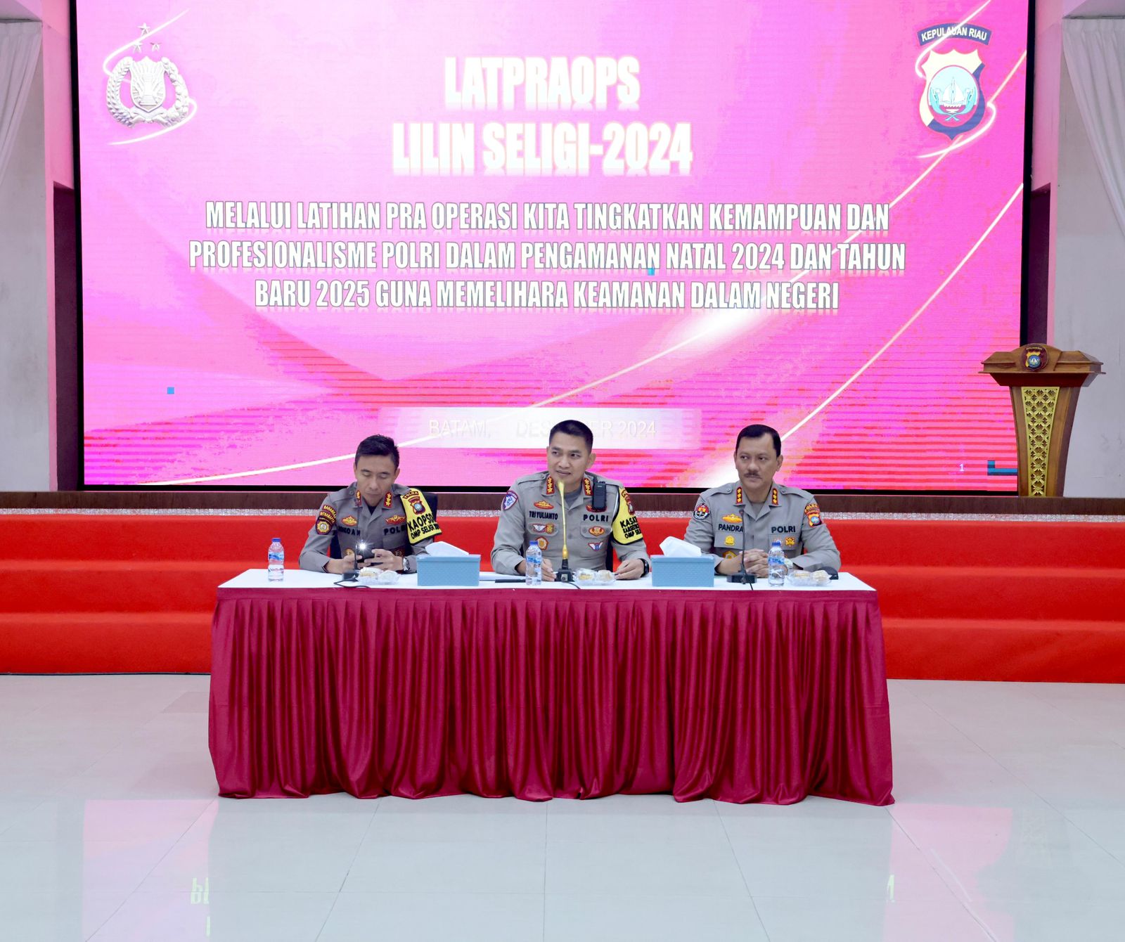 PERSONIL POLDA KEPRI LAKSANAKAN PELATIHAN PRA-OPERASI  PAM NATARU 2024-2025