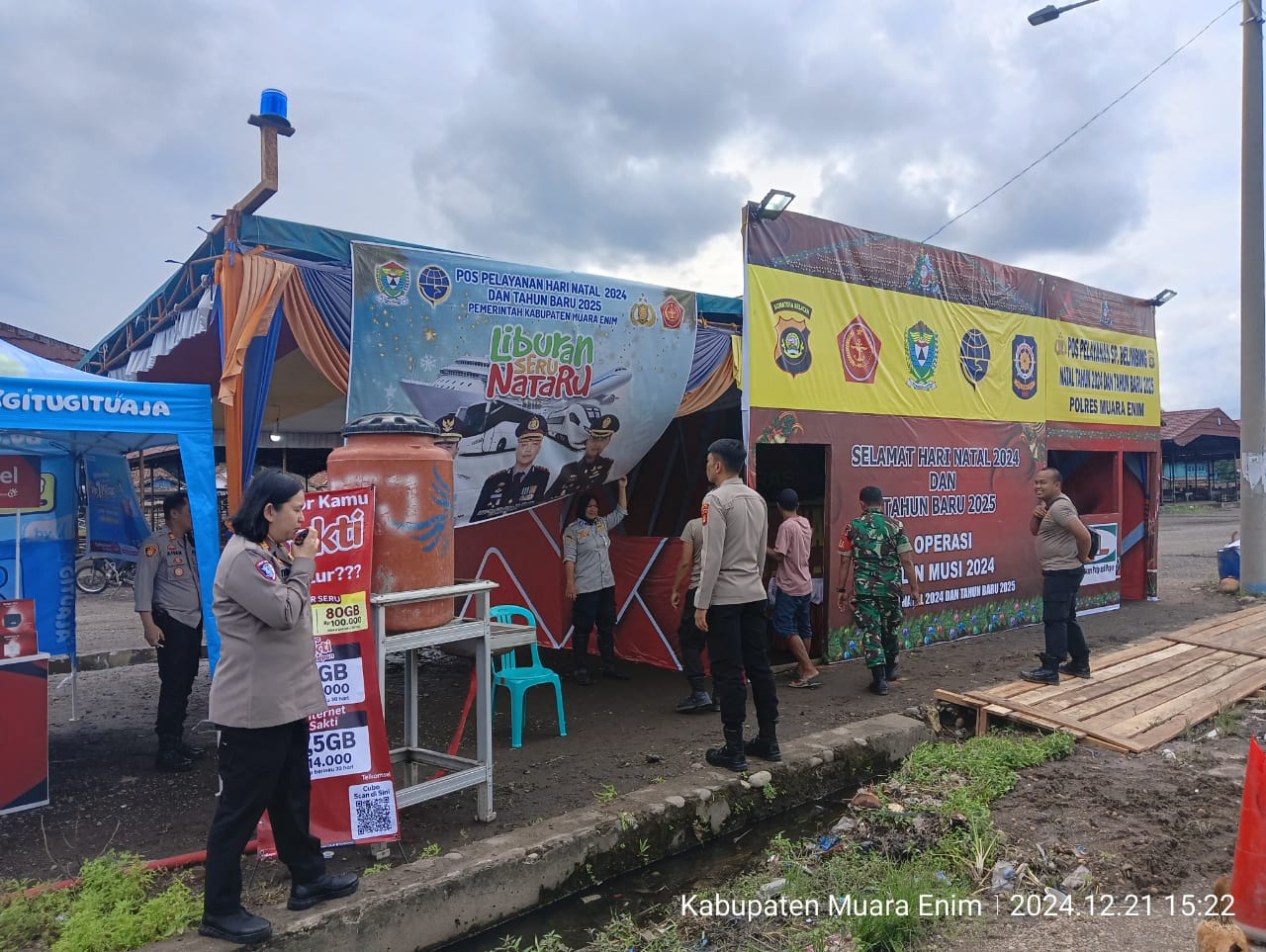 Jelang Perayaan Nataru Kapolres Muara Enim Pastikan Keamanan Masyarakat