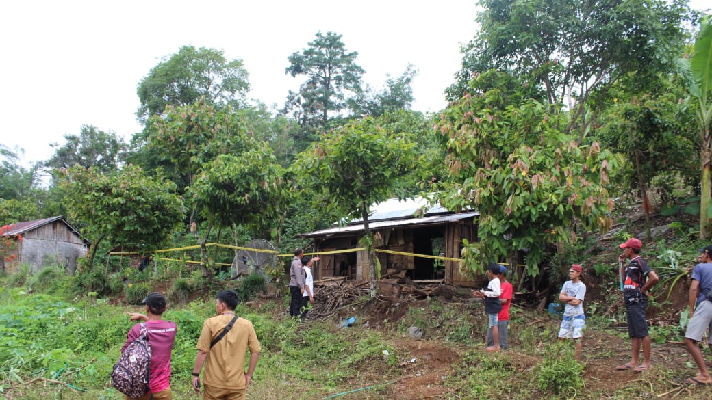 Polres Tanggamus Olah TKP Temuan Mayat Serangan Gajah Liar di Bandar Negeri Semuong