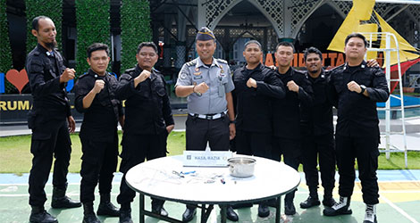 Kepala Kesatuan Pengamanan Rutan (Ka.KPR), Yongki Yastinanda Rutan Kelas I Gelar Razia Akhir Tahun, Pastikan Keamanan dan Ketertiban Rutan Kelas l Tanjungpinang