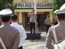 Apel Perdana Tahun 2025. Ini Pesan Kapolres Tanggamus