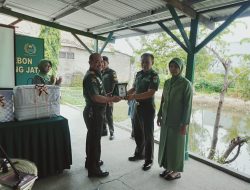 Koramil 0620-01/Gunungjati Gelar Pelepasan Purna Tugas dan Arisan Bulanan Persit